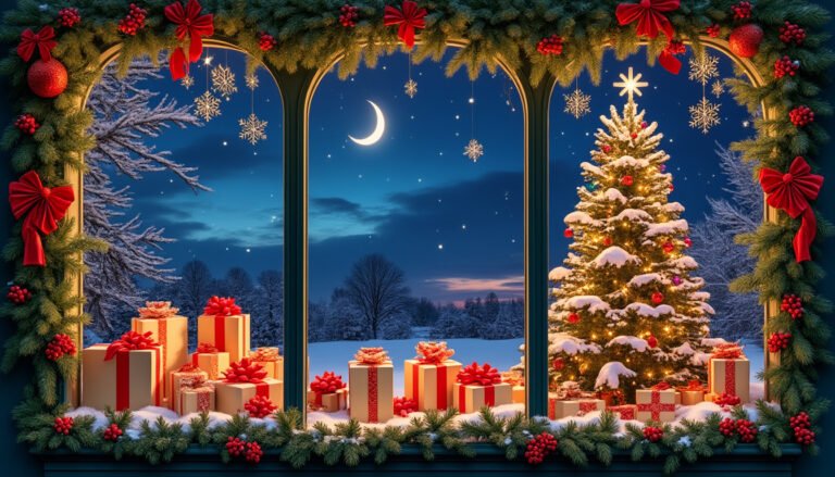 Startonight Impression Sur Toile Peinture Paysage Féerique Dans La Forêt Rouge, Tableau Nature - Decoration Murale Salon Moderne - Image Sur Toile