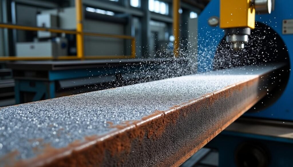 découvrez comment le traitement par grenaillage de l'acier renforce la durabilité et la résistance de vos structures, en protégeant contre la corrosion et en améliorant la performance globale.