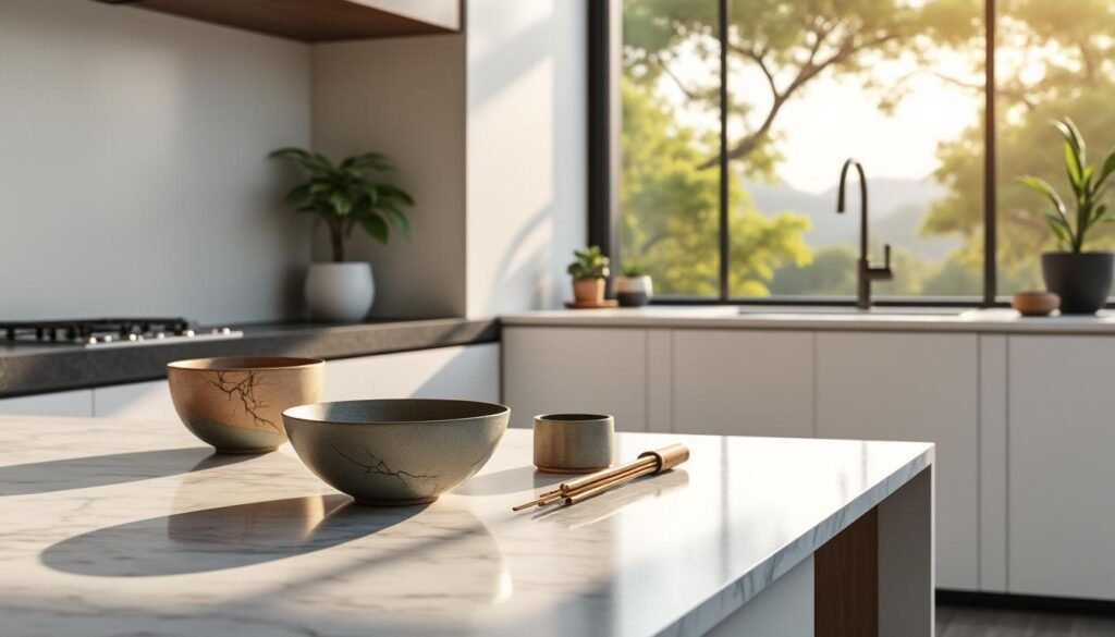 découvrez l'élégance des chawans japonais, ces bols à thé emblématiques qui apportent une touche d'art et de simplicité dans une cuisine minimaliste.