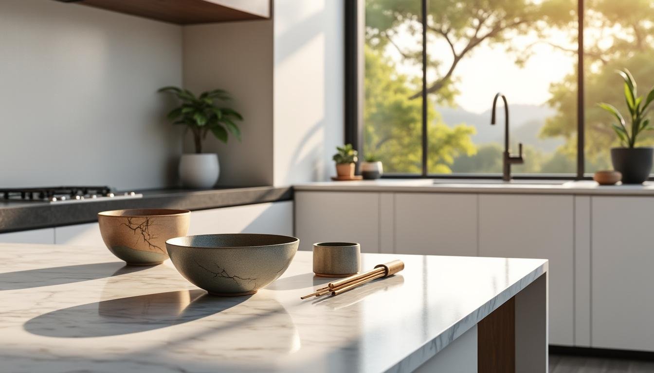 découvrez l'élégance des chawans japonais, ces bols à thé emblématiques qui apportent une touche d'art et de simplicité dans une cuisine minimaliste.