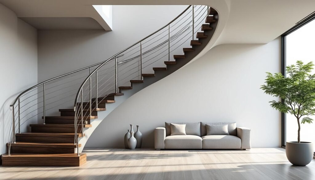 découvrez comment un escalier à vis combine design moderne et gain de place optimal pour embellir et maximiser votre intérieur.