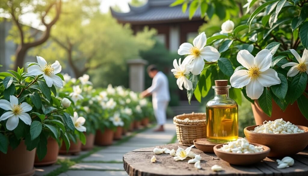 découvrez tout sur le jasmin : son origine, ses méthodes de culture, et ses nombreux usages en parfumerie, médecine et décoration.