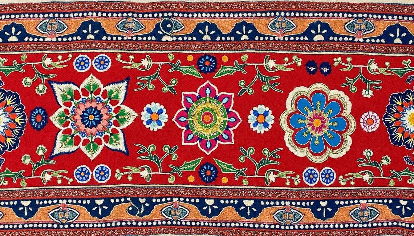 découvrez l'histoire, les techniques et la signification des suzani, ces broderies traditionnelles d'asie centrale aux motifs riches et colorés.