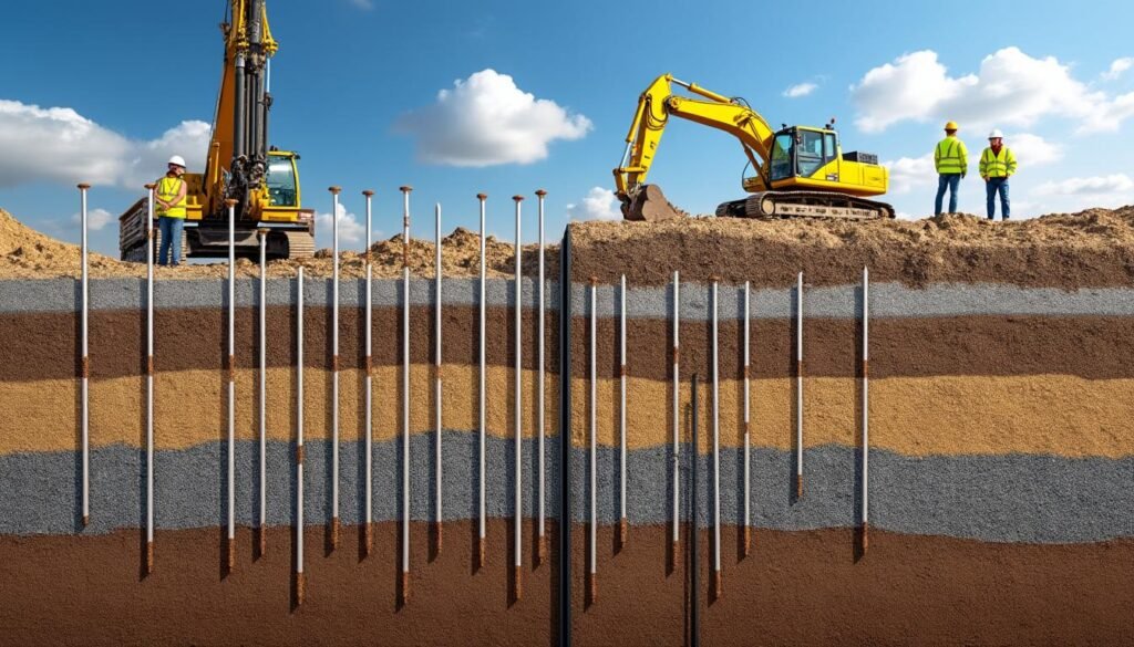 découvrez notre guide complet sur la technique de consolidation des sols par parois clouées, une méthode efficace pour renforcer les terrains et assurer la stabilité des constructions.