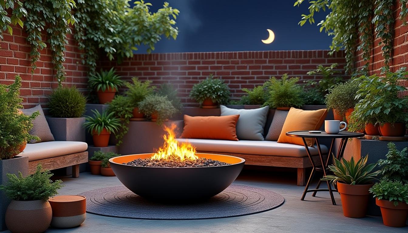 découvrez comment aménager un mini coin feu de camp dans un petit jardin de ville pour profiter d'un espace chaleureux et convivial même avec un espace réduit.