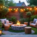 découvrez comment aménager un mini coin feu de camp dans un petit jardin de ville pour profiter de soirées chaleureuses et conviviales en plein air, même avec un espace réduit.