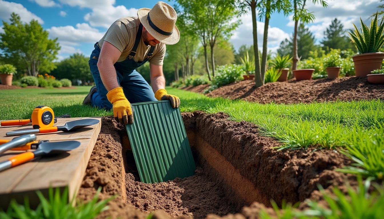 apprenez à installer une bordure de jardin anti-racines efficace pour contrôler la propagation des bambous traçants et protéger vos espaces verts.