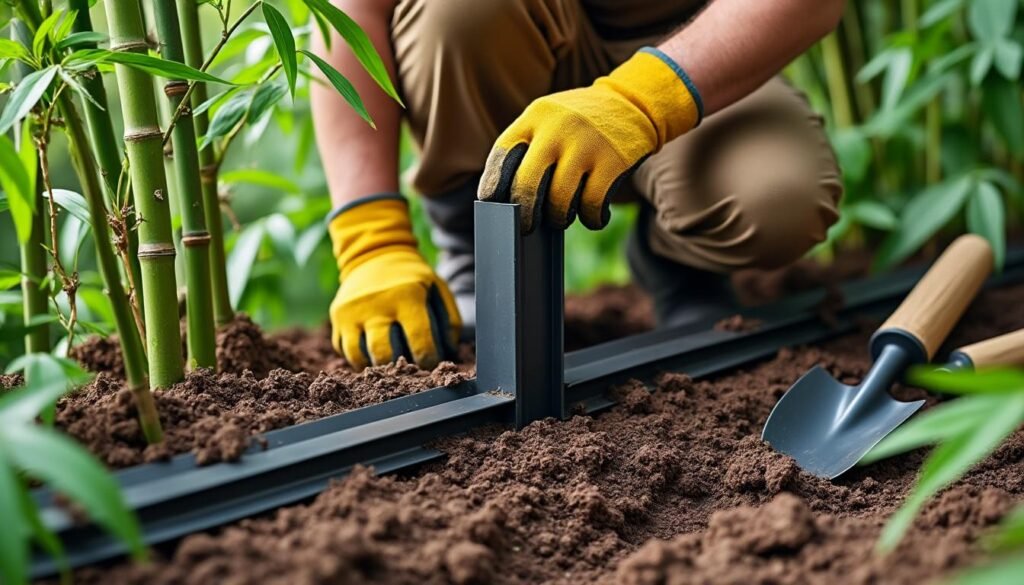 découvrez comment installer une bordure de jardin anti-racines efficace pour contrôler les bambous traçants et protéger votre espace extérieur.
