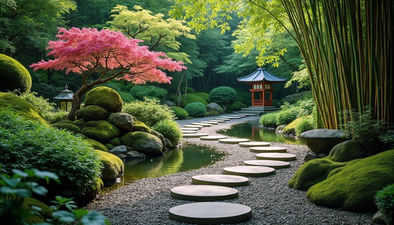 apprenez à créer une allée de jardin esthétique et pratique avec des pas japonais sur gravier stabilisé pour un extérieur zen et harmonieux.