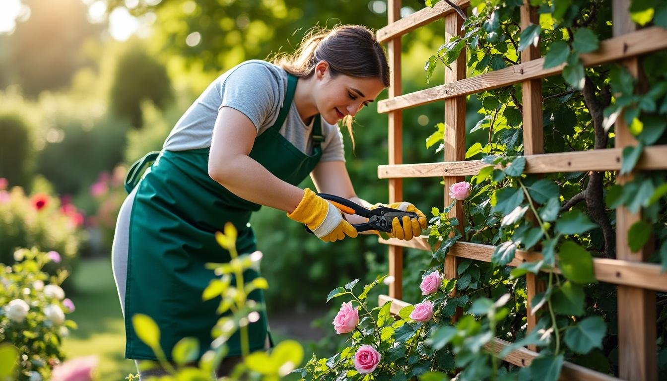 découvrez des plantes grimpantes non invasives idéales pour habiller un treillis en bois léger, alliant esthétique et facilité d'entretien dans votre jardin.