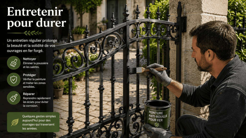 Entretenir et réparer son portail en fer 