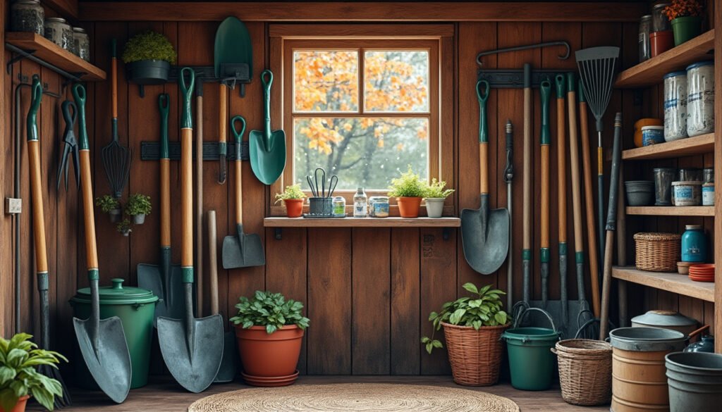 découvrez des astuces efficaces pour protéger vos outils de jardinage de l'humidité en automne et prolonger leur durée de vie.