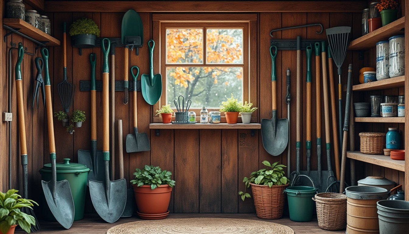 découvrez des astuces efficaces pour protéger vos outils de jardinage de l'humidité en automne et prolonger leur durée de vie.